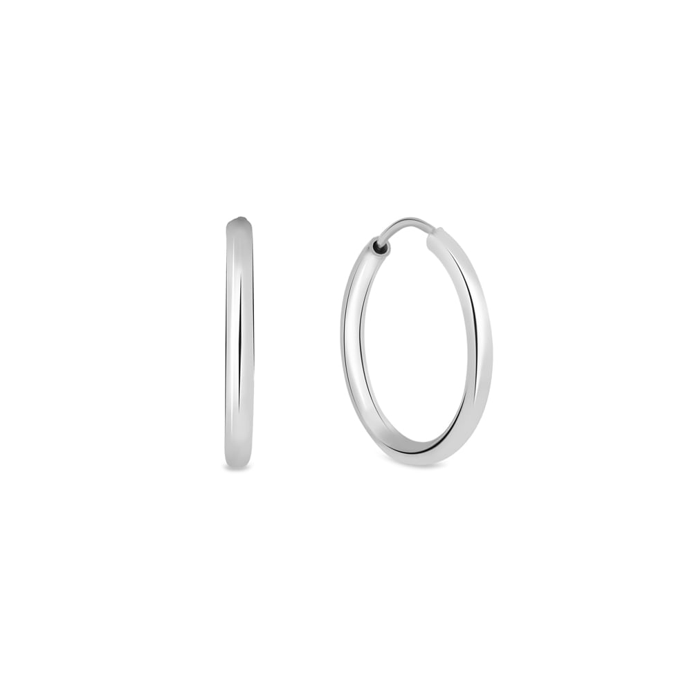 Argola Life Redonda Prata 20mm