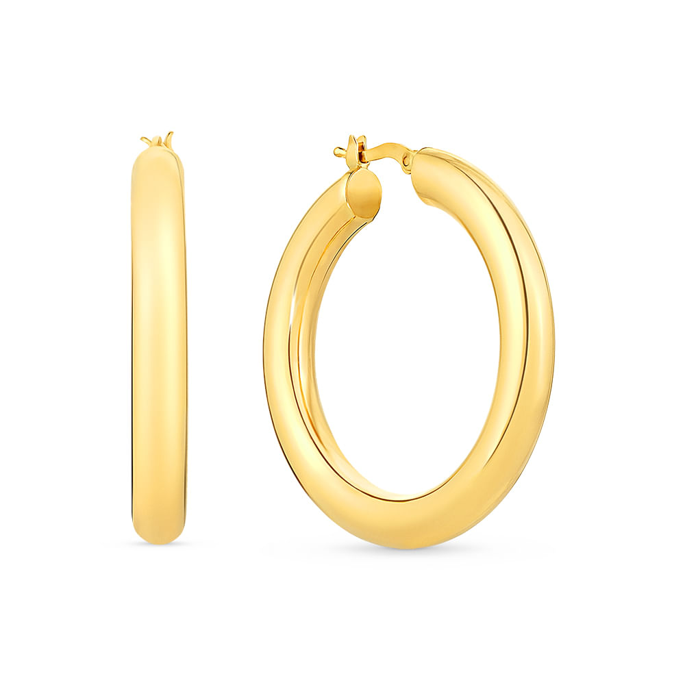 Argola Redonda em Ouro Amarelo 18k, 36mm
