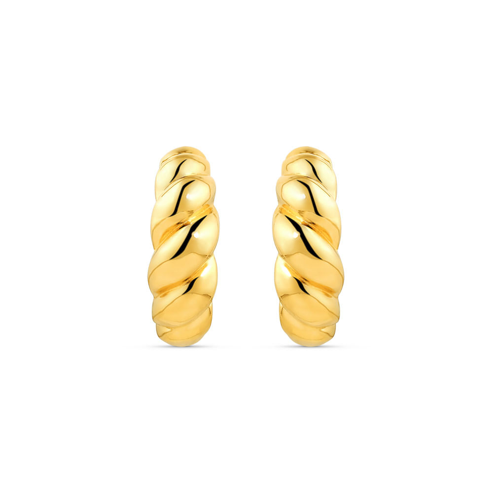 Brinco Argola Viena em Ouro Amarelo 18k, 24mm