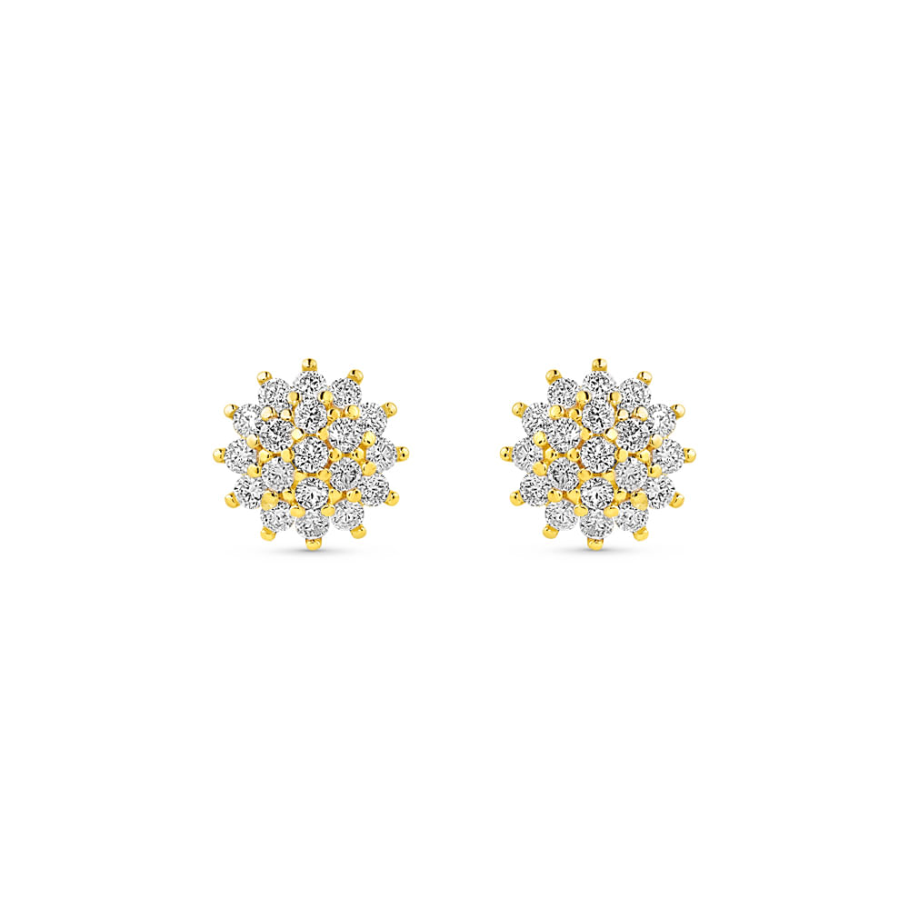 Brinco Lyra em Ouro Amarelo 18k com Diamantes 0,49 ct