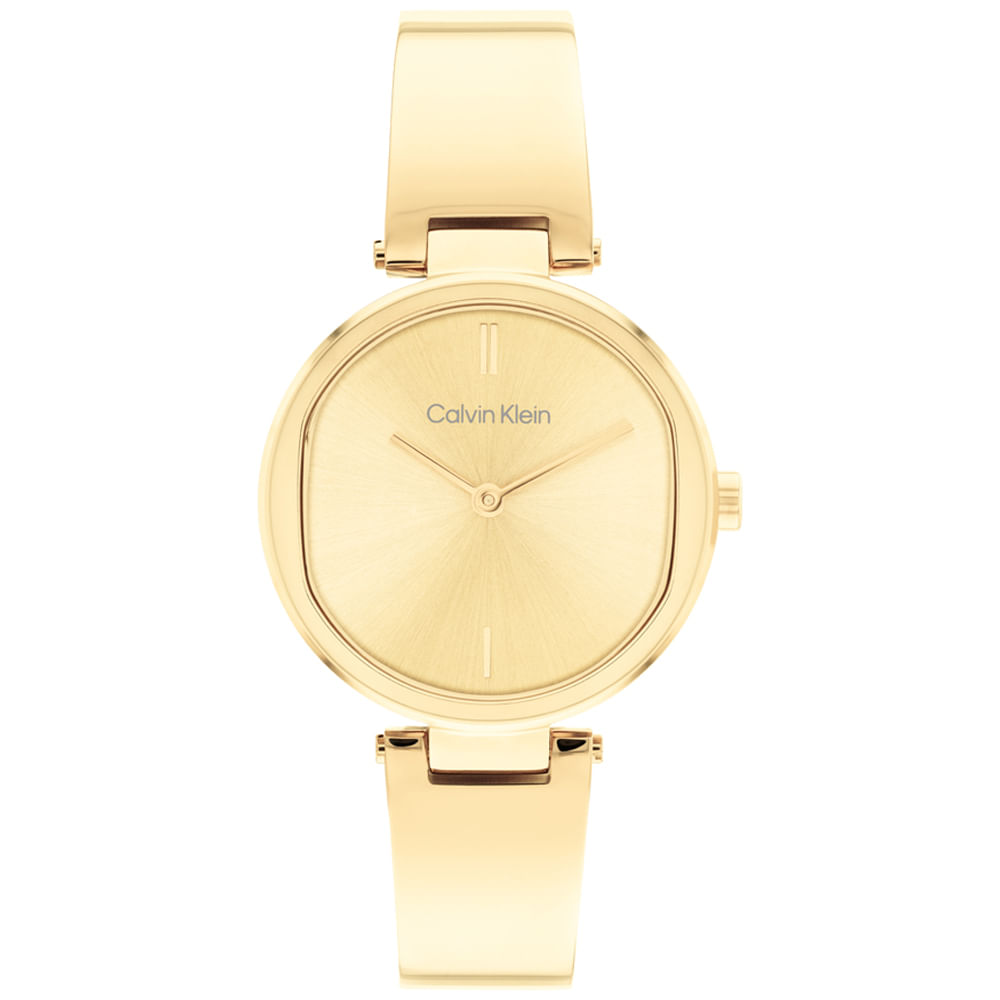 Relógio Calvin Klein Feminino Dourado - 25200309