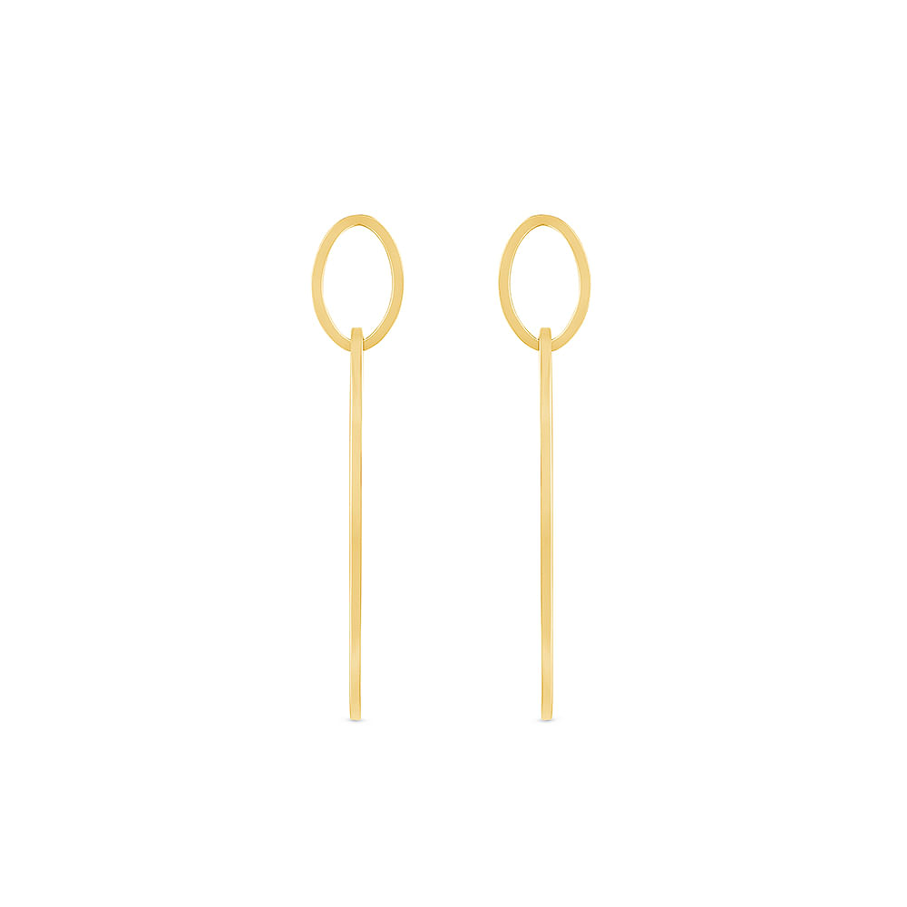 Argola Design em Ouro Amarelo 18k, 18 mm