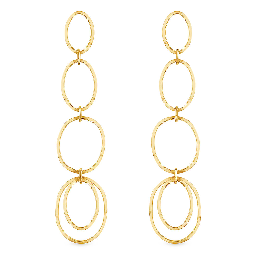 Argola Design em Ouro Amarelo 18k, 10 mm