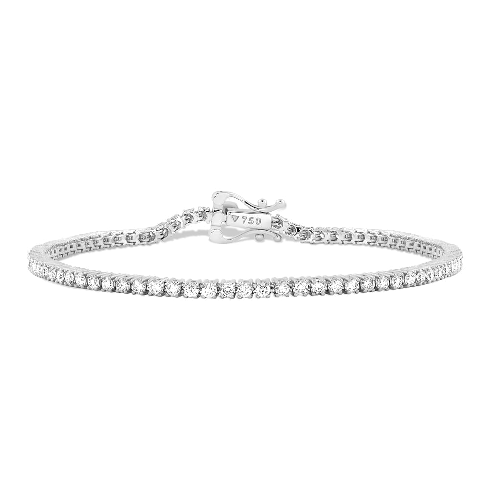 Pulseira Riviera em Ouro Branco 18k com Diamantes, 2,08 ct