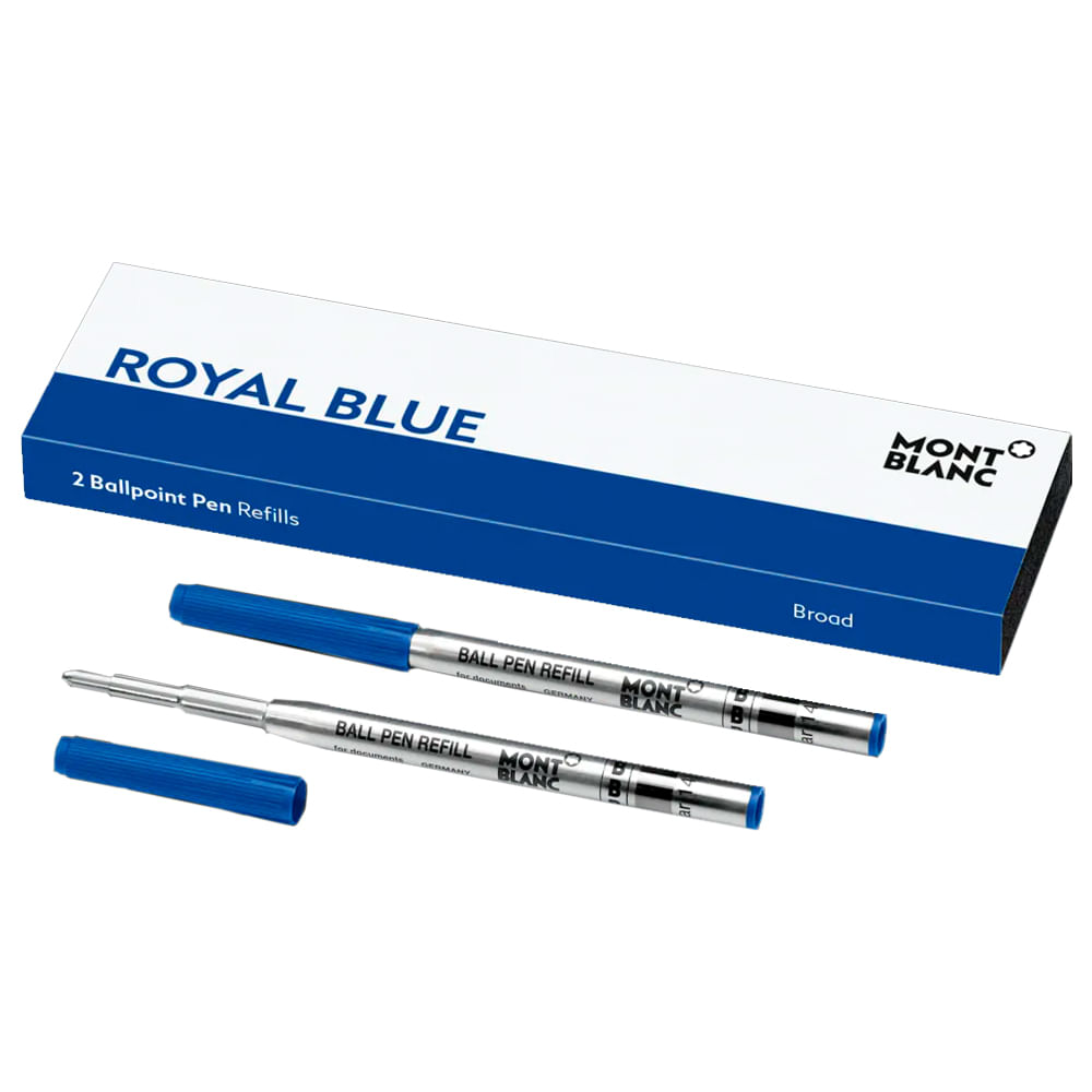 Refil Montblanc Royal Blue Azul Esferográfica 2 Uni - 124491