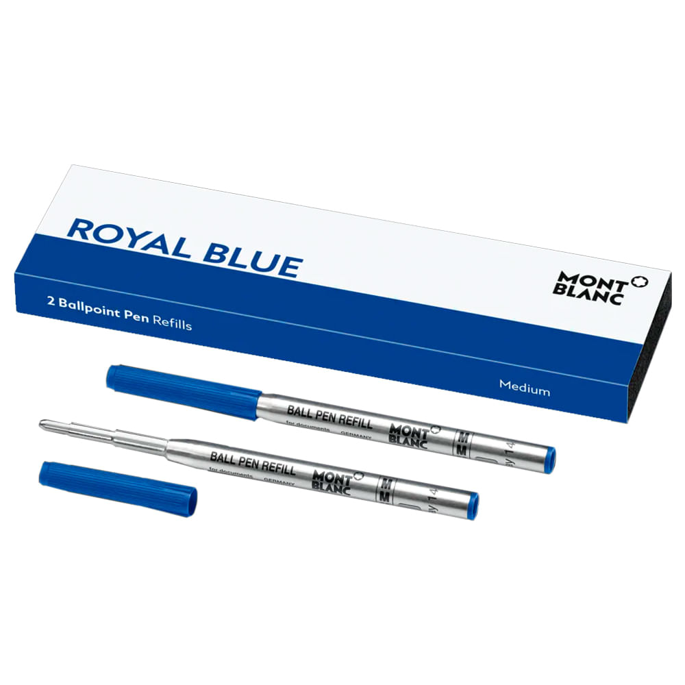 Refil Montblanc Royal Blue Azul Esferográfica 2 Uni - 124493