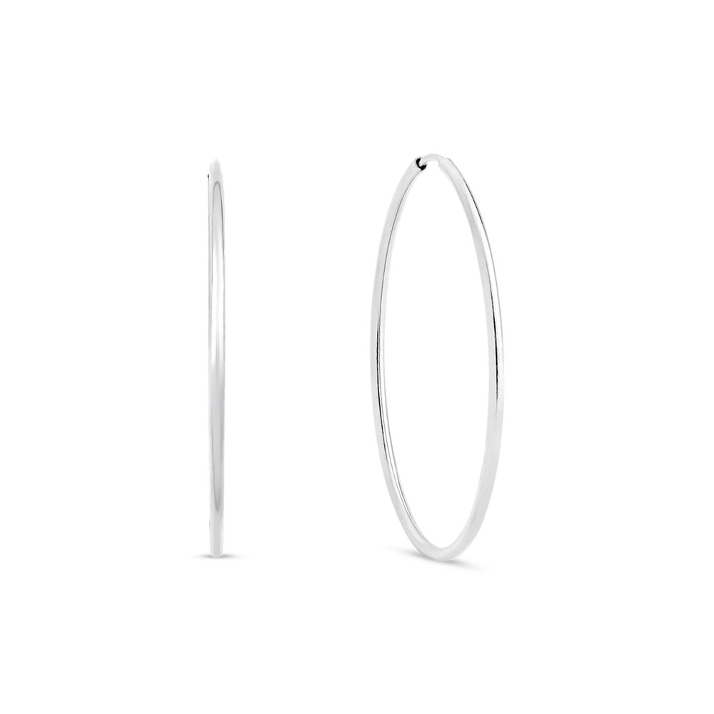 Argola Life Redonda Prata 30mm