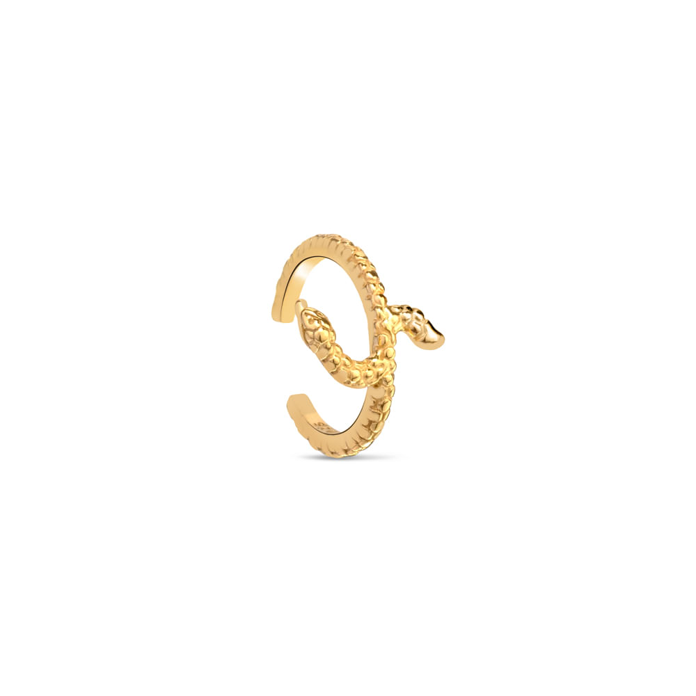 Piercing Life Enigma Serpente Com Banho Ouro Amarelo