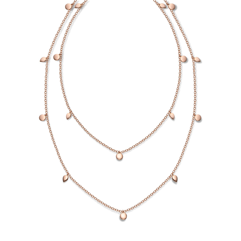 Colar Life Gotas Rosé