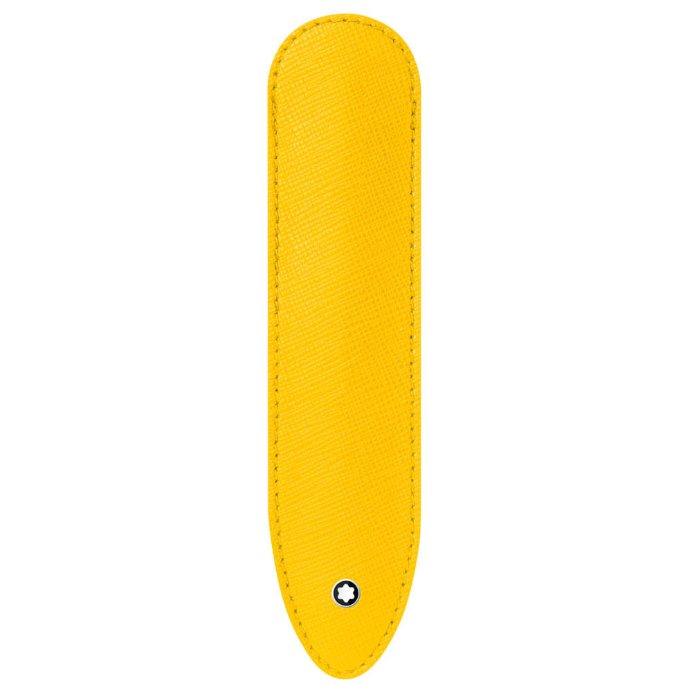 Estojo Montblanc para Instrumento De Escrita Sartorial Masculino Couro Amarela – 118703