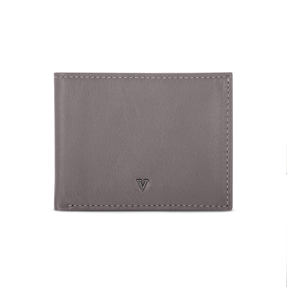 Carteira Masculina Couro Chumbo