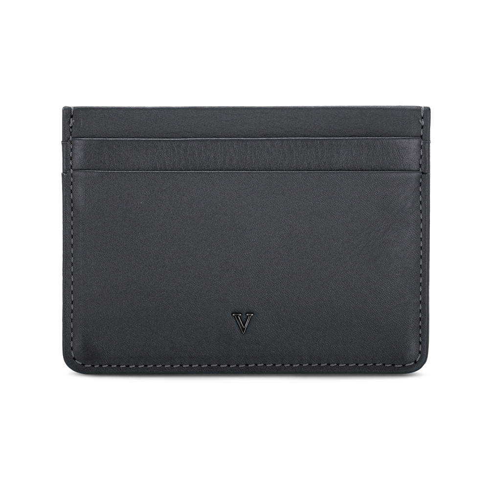 Porta-Cartões Masculino Couro Azul