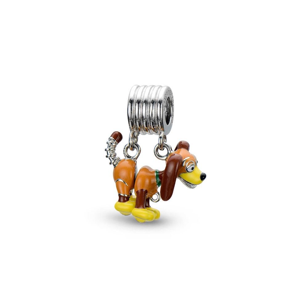 Separador Life Disney Toy Story Slinky em Prata 925 com Esmalte