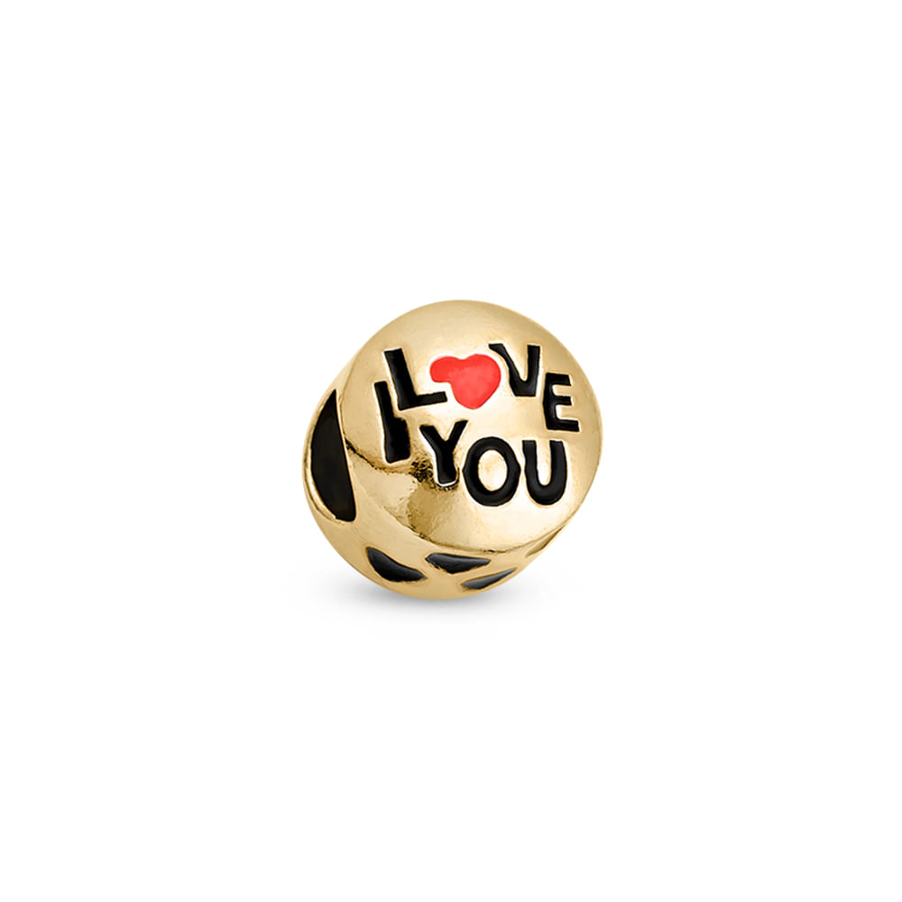 Separador Life I Love You com Banho Ouro Rosé