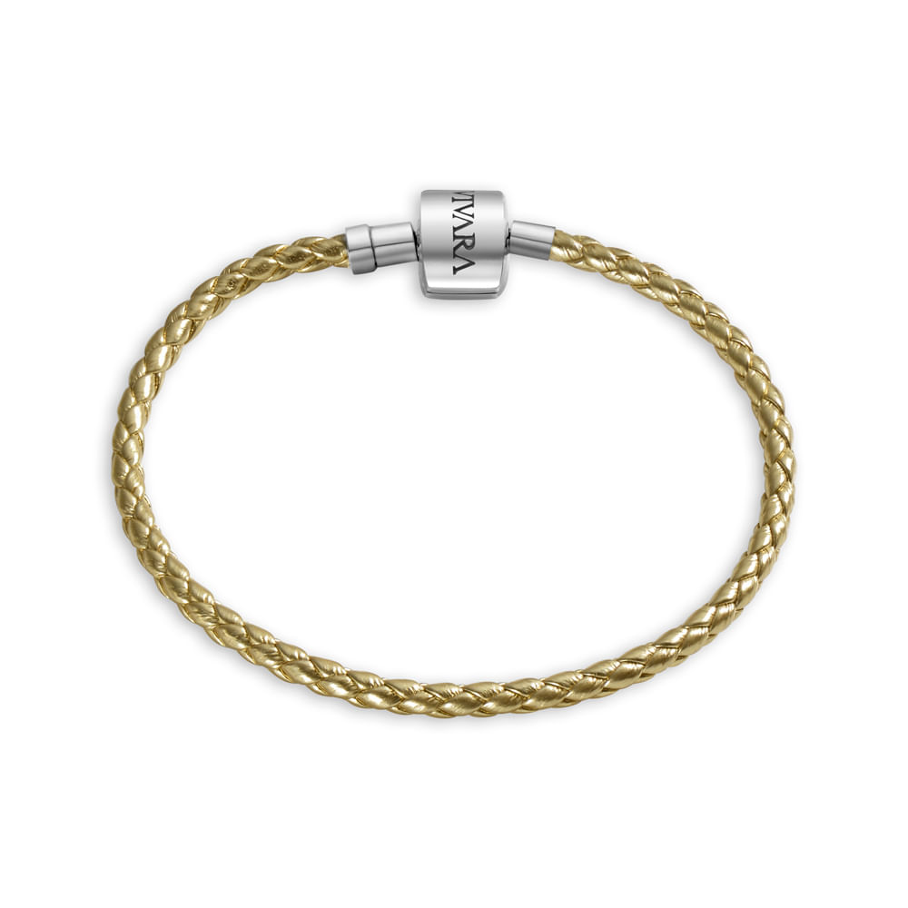 Pulseira Life Skin Metalizada Dourada