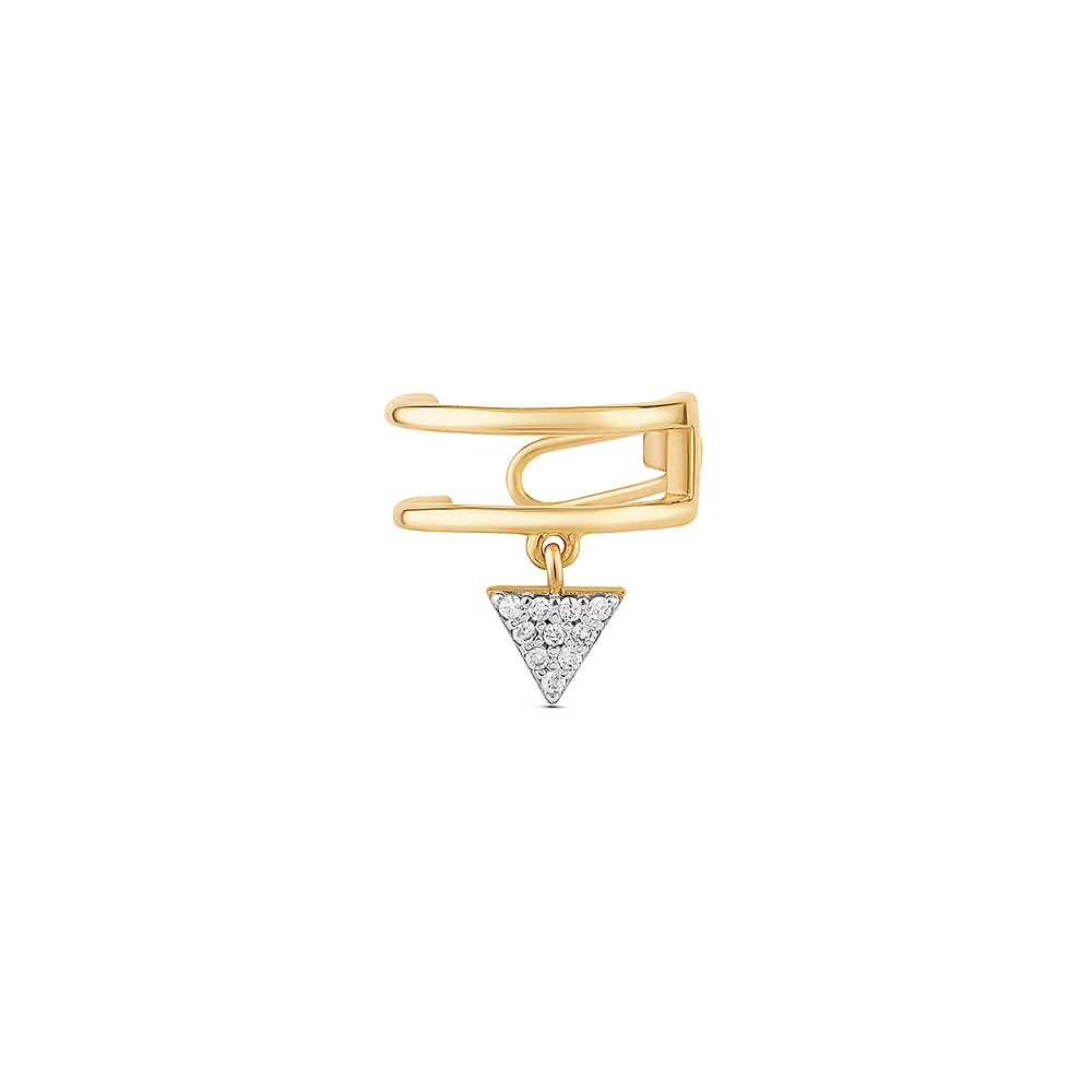 Piercing Vivara em Ouro Amarelo 18k com Diamantes