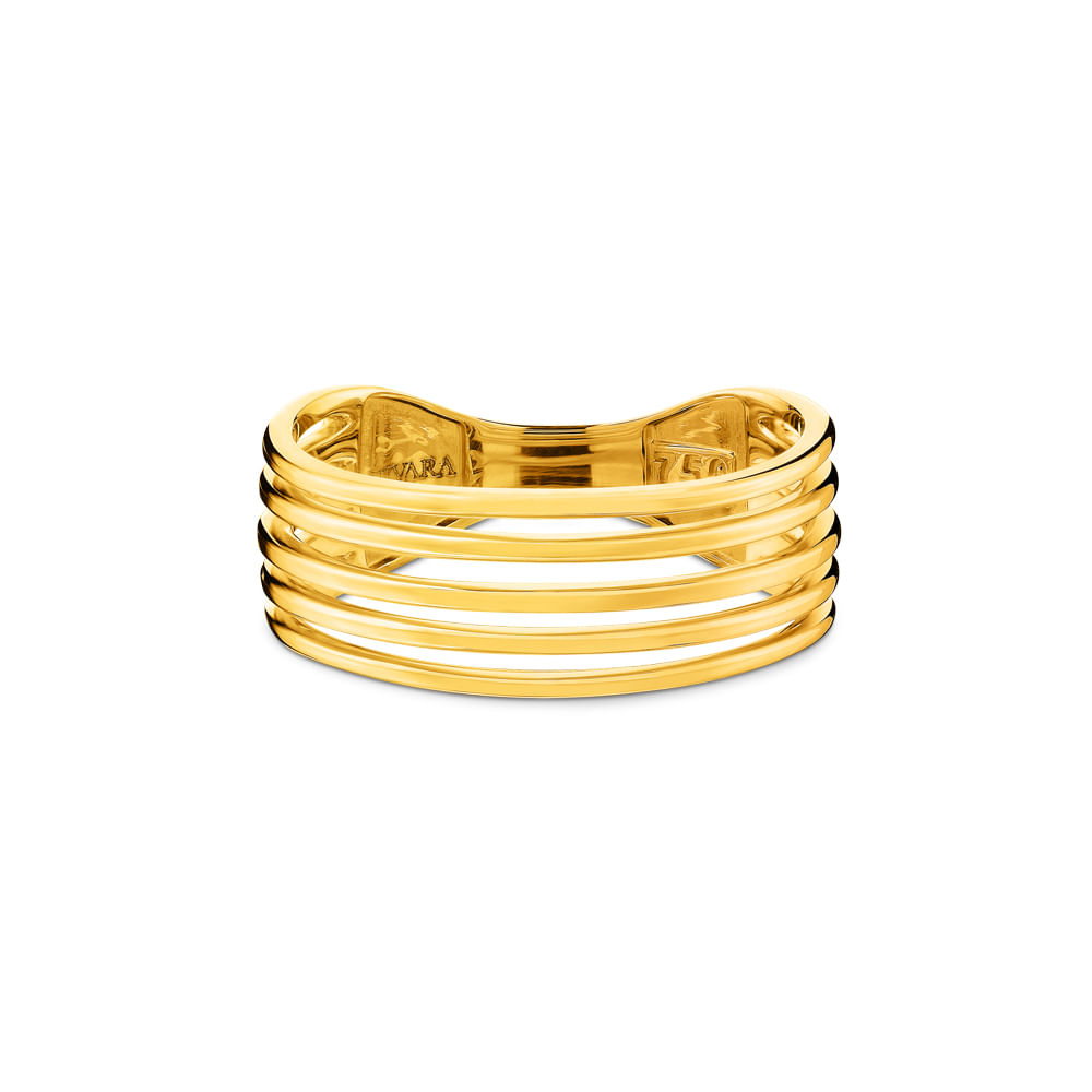 Anel Fita em Ouro Amarelo 18k