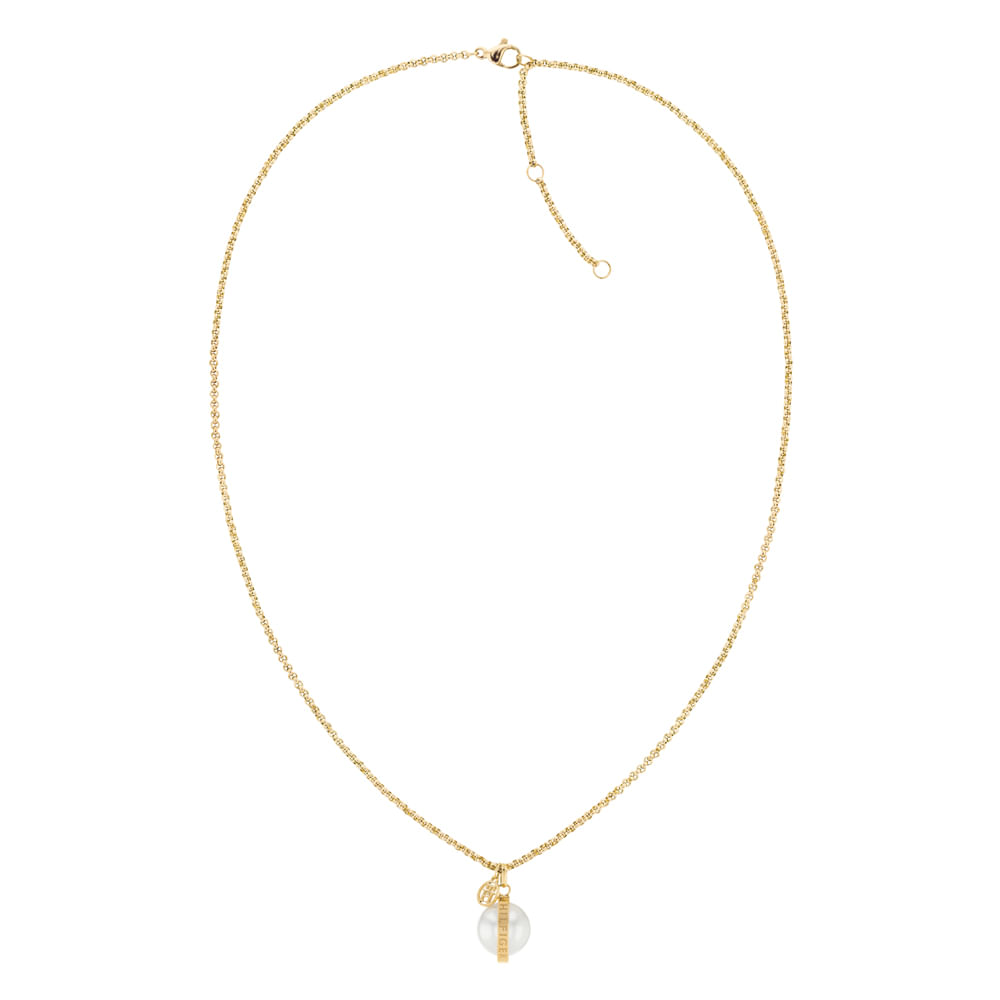 Colar Tommy Hilfiger Feminino Pedras Metal Dourado - 2780762