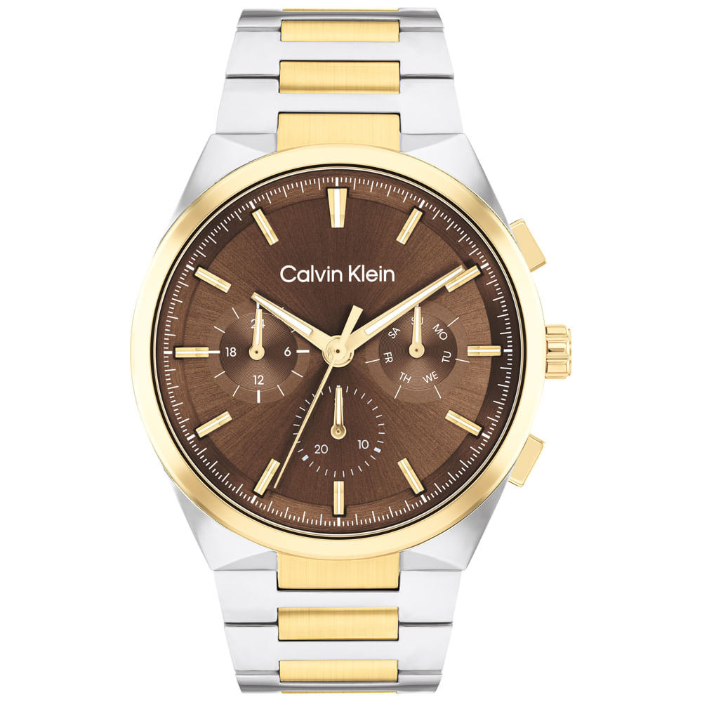 Relógio Calvin Klein Distinguish Masculino Prata e Dourado - 25200442