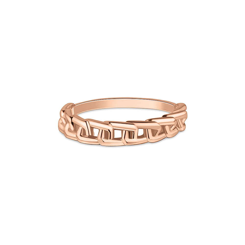 Anel Life Together em Liga Rosé com Banho de Ouro Rosé 18k