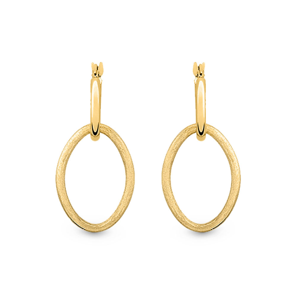 Argola Sobreposta em Ouro Amarelo 18k