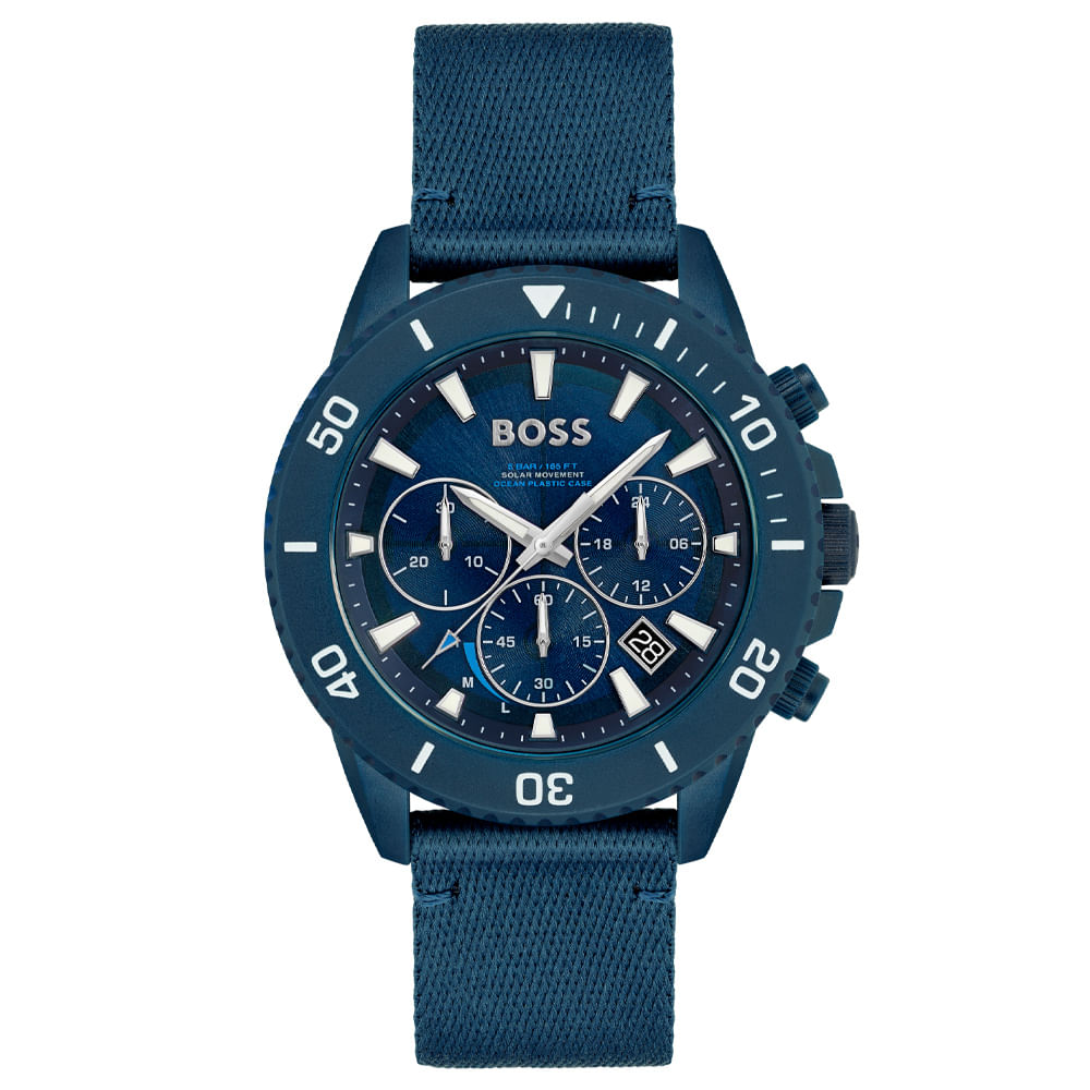 Relógio Boss Masculino Nylon Azul 1513919
