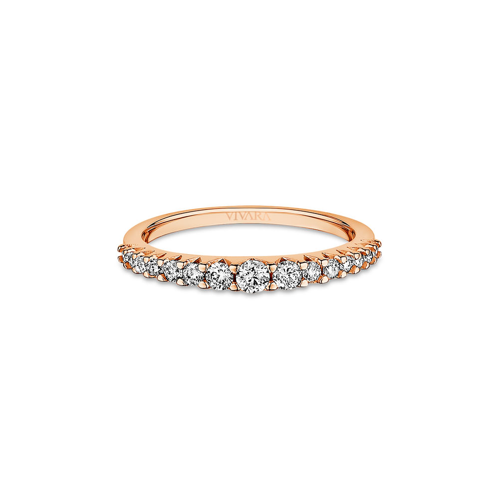 Anel Arpege em Ouro Rosé 18k com Diamantes