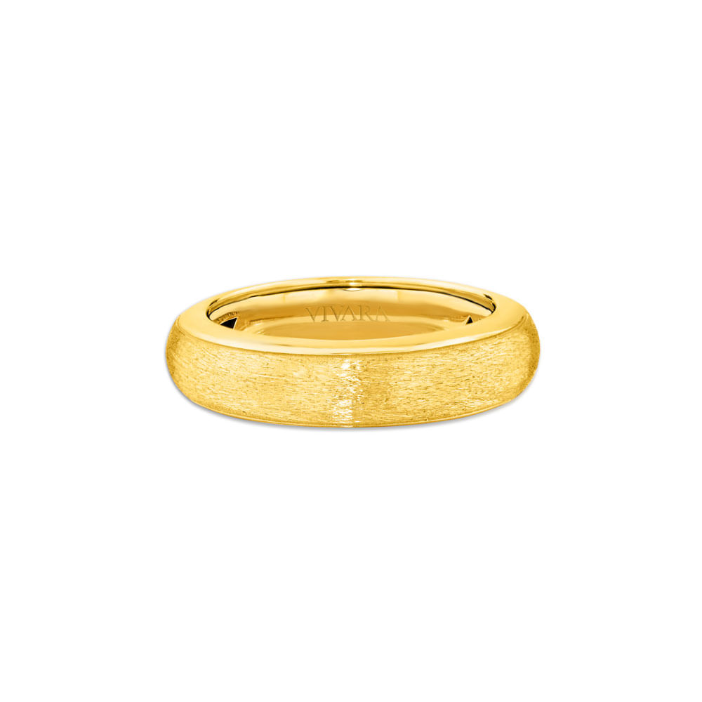 Anel Allure Escovado em Ouro Amarelo 18k