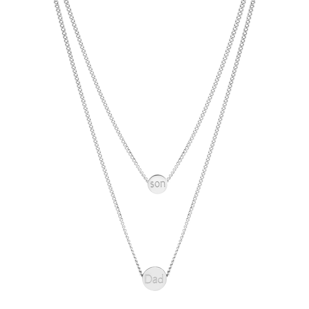 Colar Life Masculino Dad e Son Aço