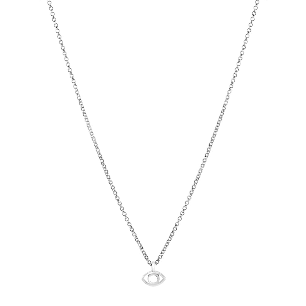 Colar Life Olho Grego em Prata 925, 45cm
