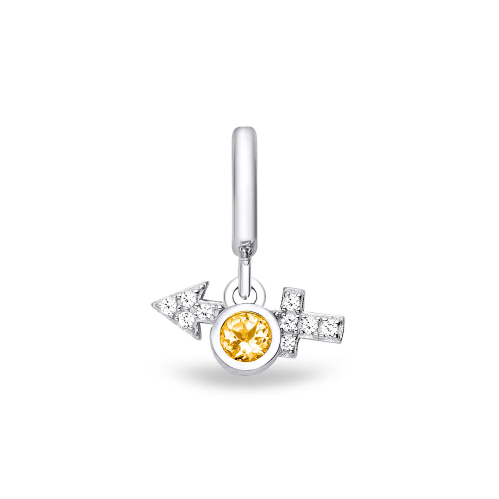 Pingente Life Signo Sagitário Citrino e Topázios