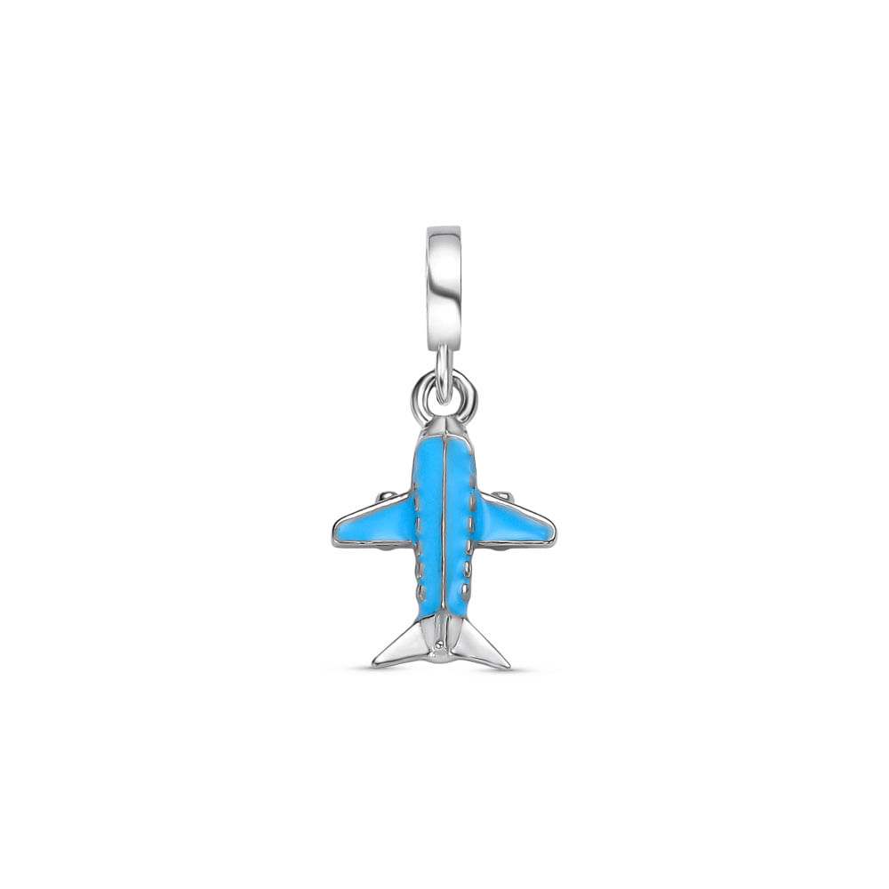 Pingente Life Avião Azul
