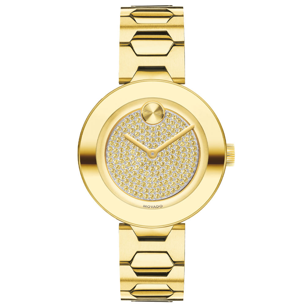 Relógio Movado Feminino Aço Dourado 3600492