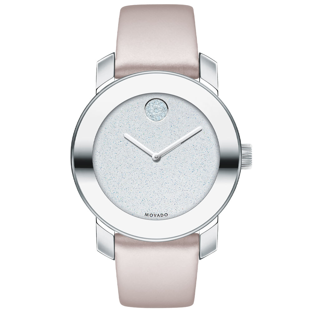Relógio Movado Feminino Couro Rosa 3600522
