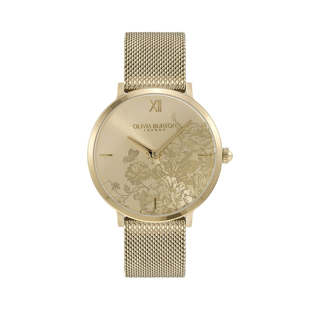 Relógio Olivia Burton Feminino Aço Dourado 24000114