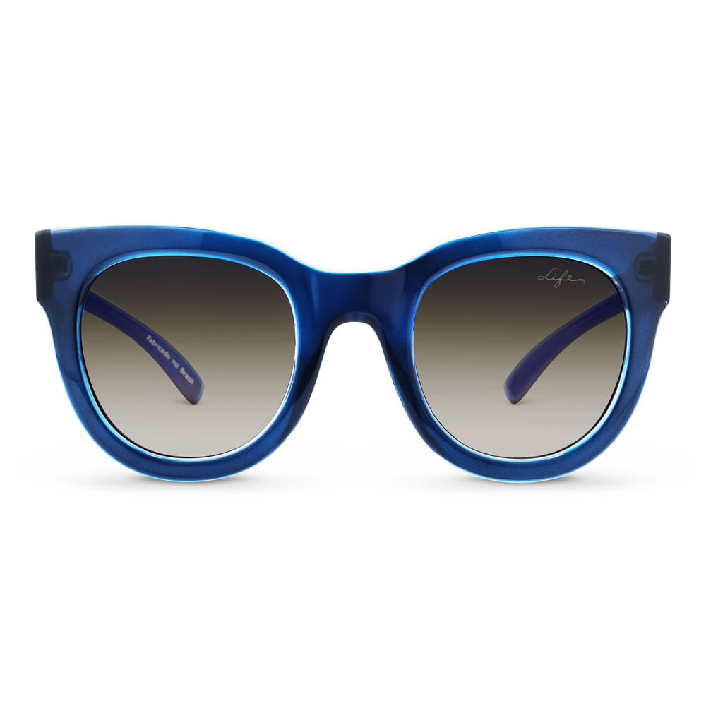 Óculos de Sol Life Gatinho em Acetato Azul