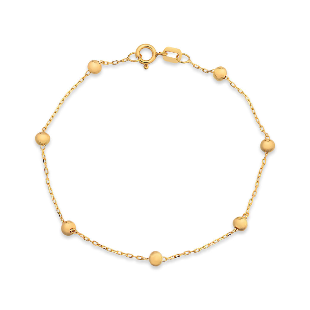 Pulseira Bolinhas Ouro Amarelo