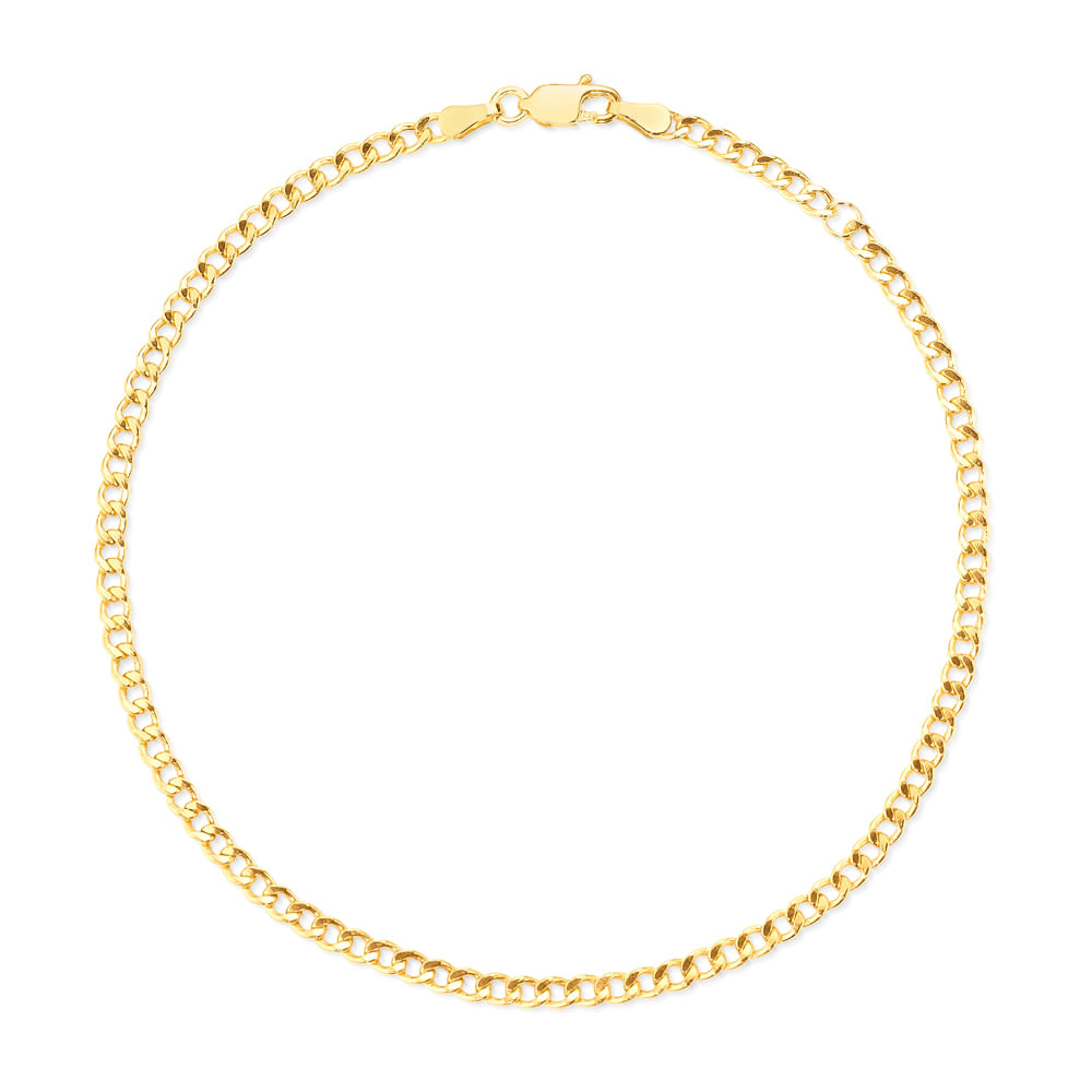 Tornozeleira Ouro Amarelo 25 cm