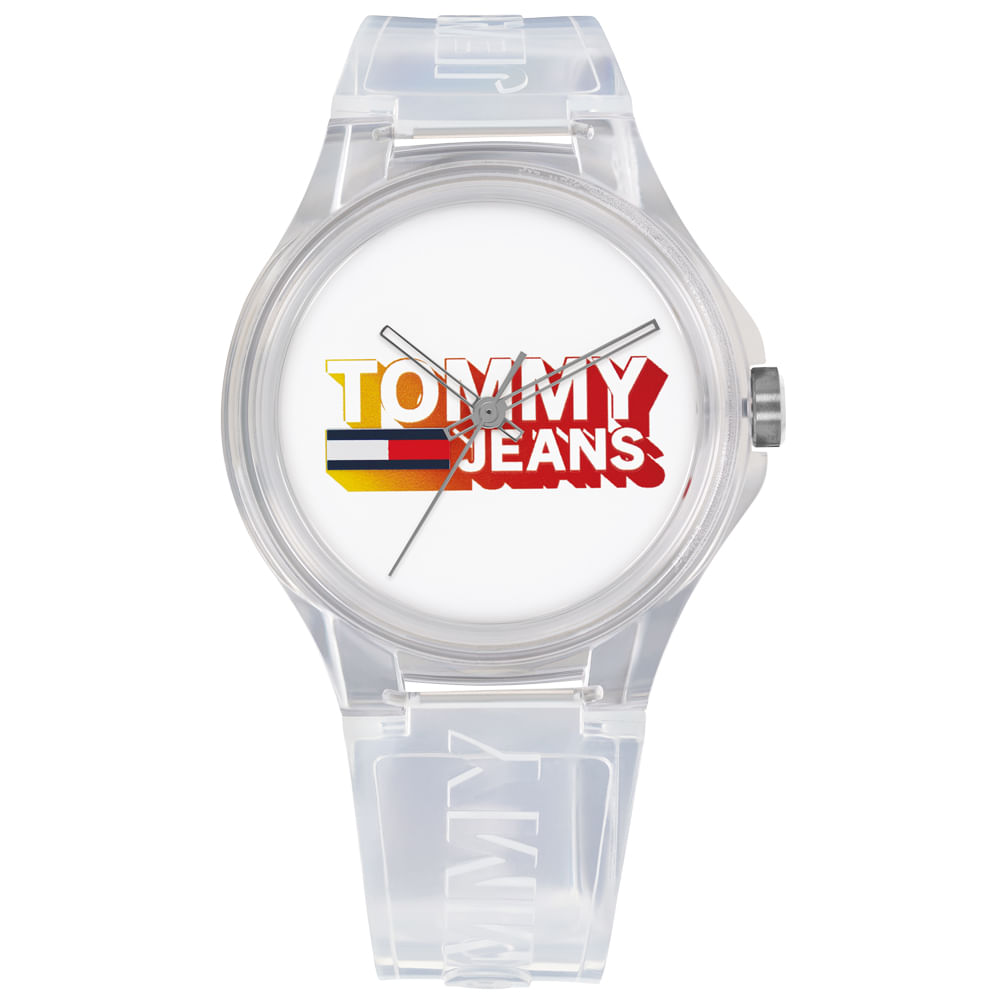Relógio Tommy Jeans Feminino Borracha Transparente 1720027