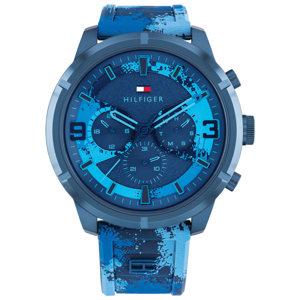 Relógio Tommy Hilfiger Masculino Borracha Azul 1792073