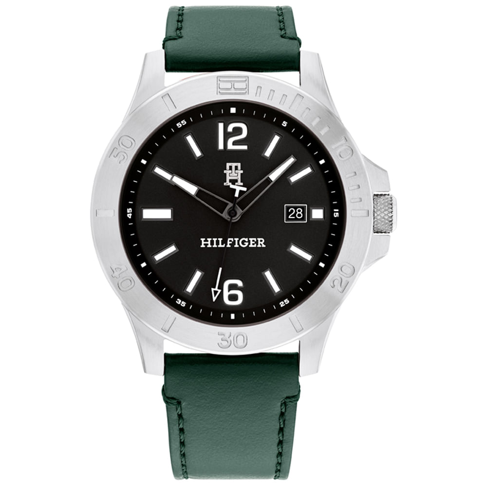 Relógio Tommy Hilfiger Masculino Couro Verde 1710531