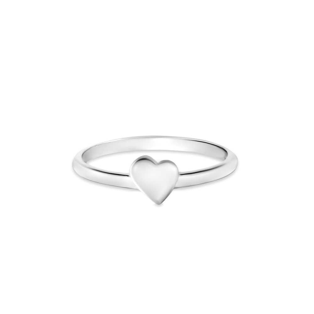 Anel Life Love Coração Mini em Prata 925