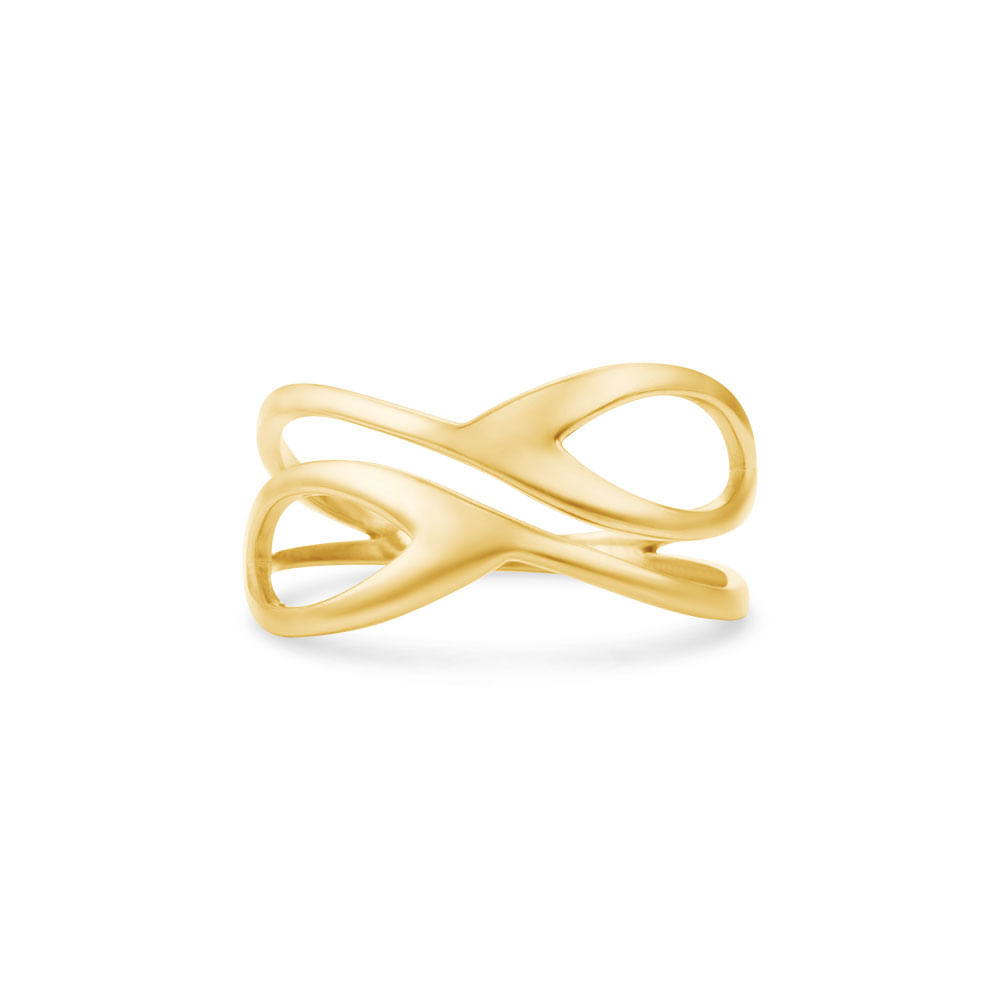 Anel Gold Navete em Ouro Amarelo 18k