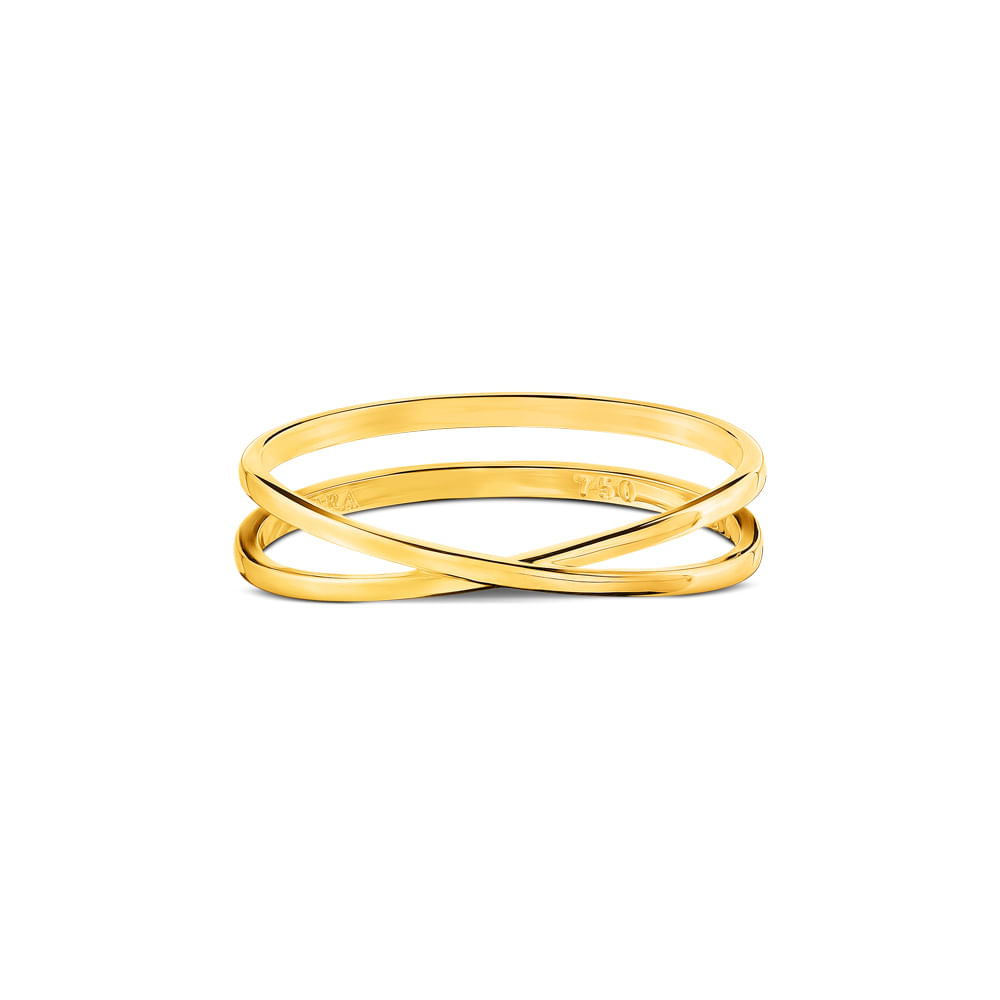 Anel Casual em Ouro Amarelo 18k