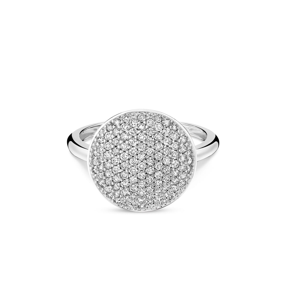 Anel Glow em Ouro Branco 18k com Diamantes