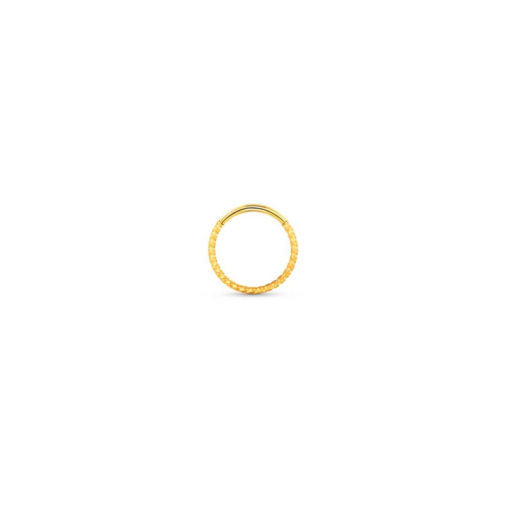 Piercing Life Argola Conch Aço Dourado, 14 mm