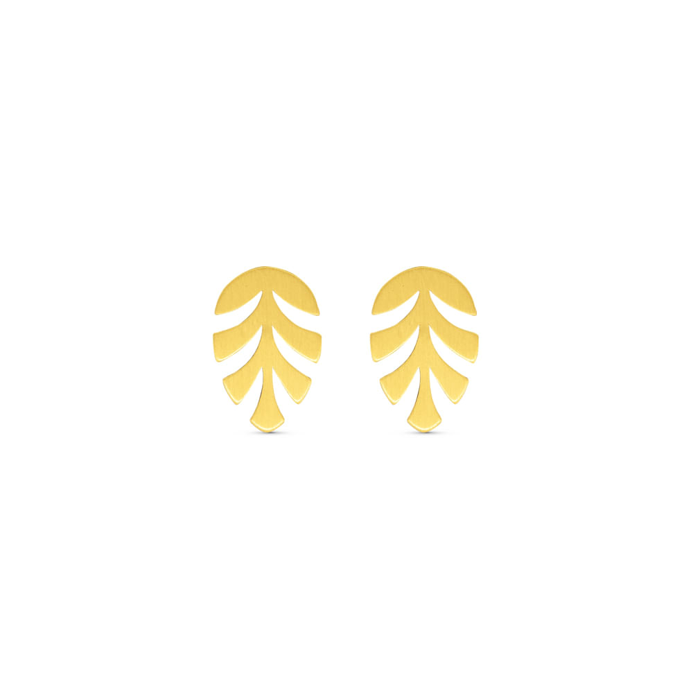 Brinco Gold Palm em Ouro Amarelo 18k