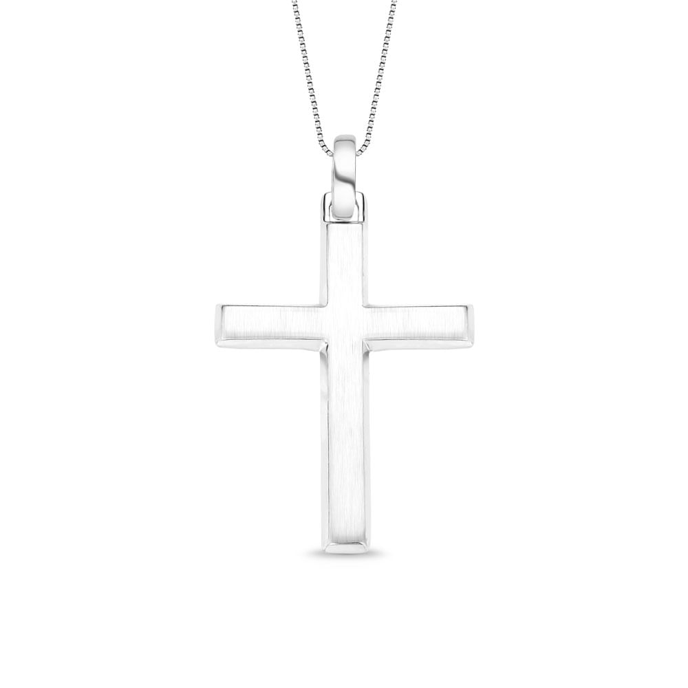 Pingente Cruz em Prata 925, 45mm