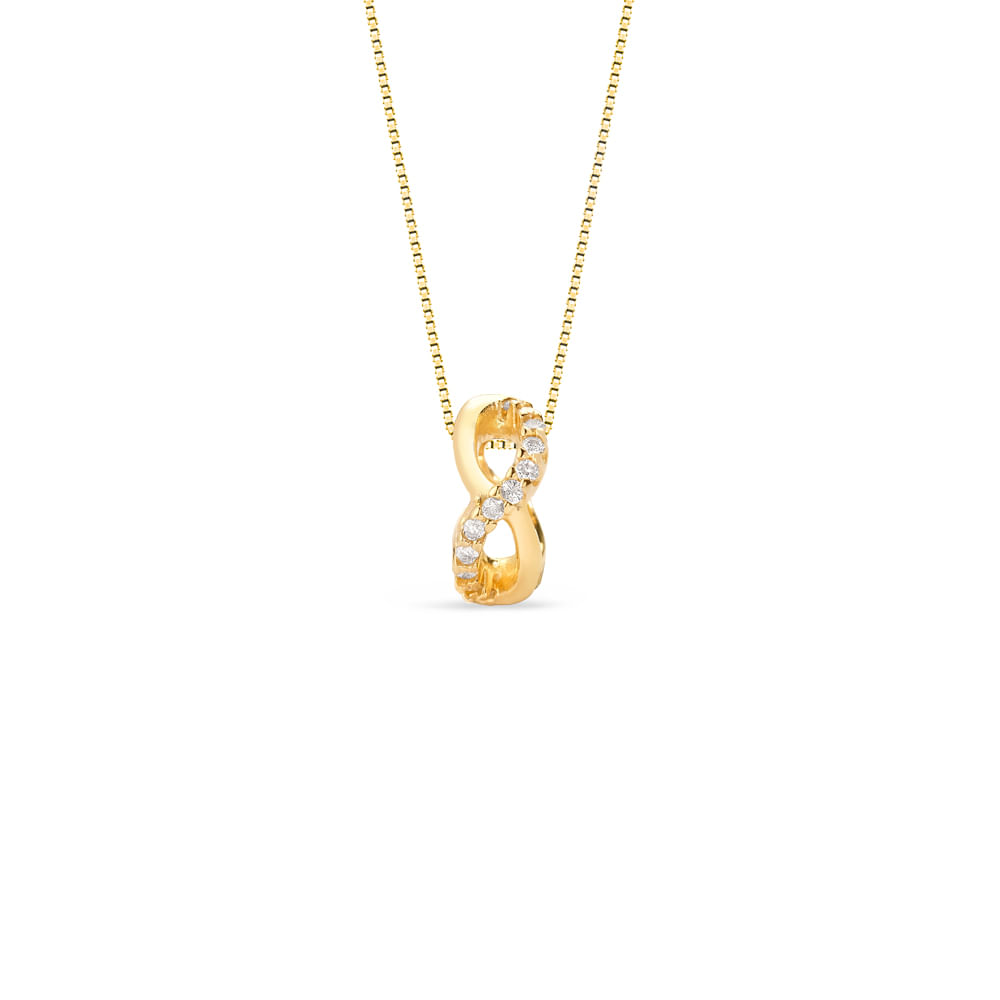 Pingente Daily em Ouro Amarelo 18k com Diamantes