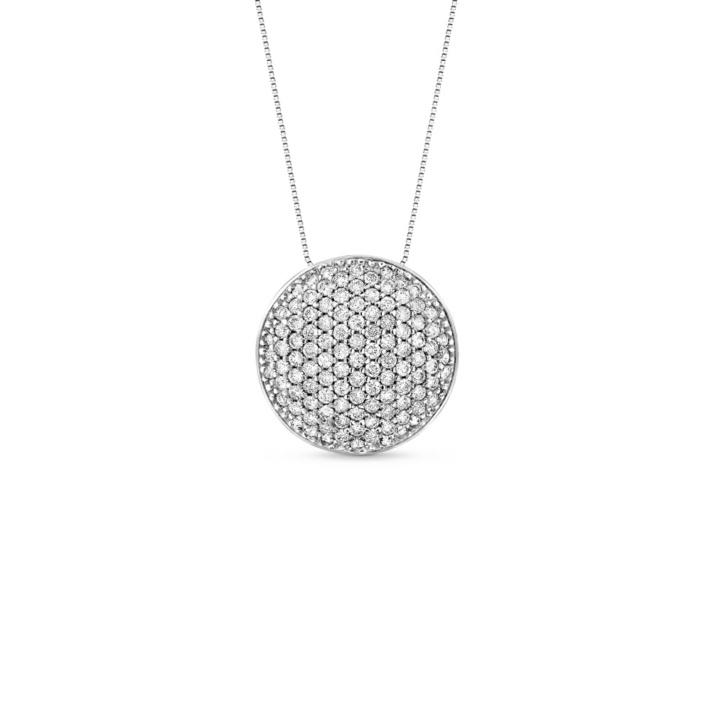 Pingente Glow em Ouro Branco 18k com Diamantes, 14.5mm